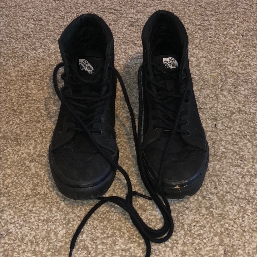 Black high top vans